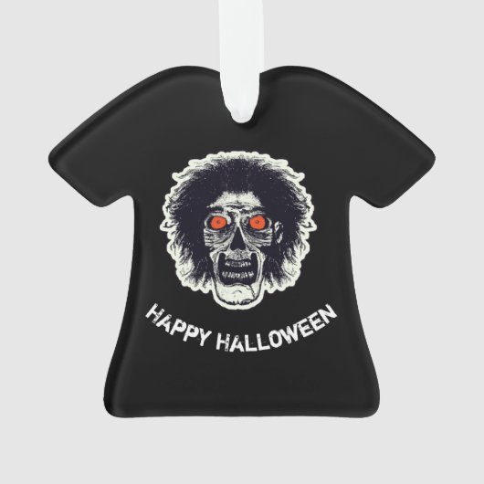 Happy Halloween Zombie Ornament (Rückseite)