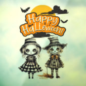 Happy Halloween Zombie's Fensteraufkleber (Blatt 3)