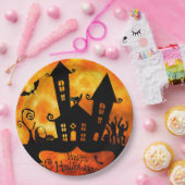 Happy Halloween Zombies Paper Plate Pappteller (Party)