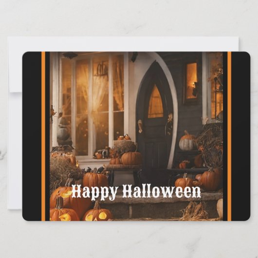 Happy Halloween Zuhause Collection Feiertagskarte (Vorderseite)