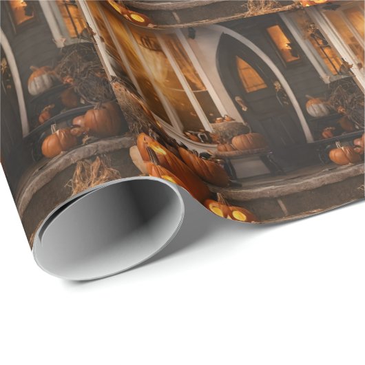 Happy Halloween Zuhause Collection Geschenkpapier (Rolleneckpunkt)