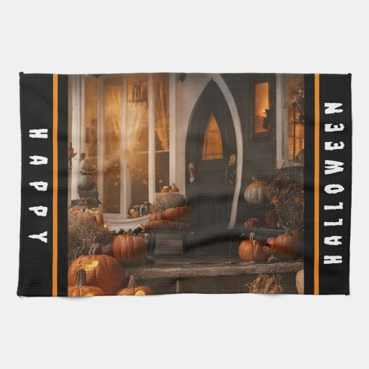 Happy Halloween Zuhause Collection Geschirrtuch (Horizontal)