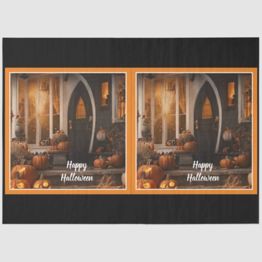 Happy Halloween Zuhause Collection Seidenpapier (Vorderseite)