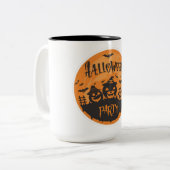 Happy Halloween Zweifarbige Tasse (Vorderseite Links)