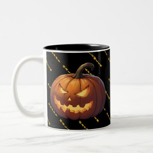 Happy Halloween Zweifarbige Tasse (Links)