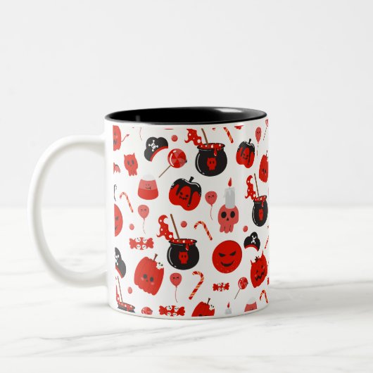 Happy Halloween Zweifarbige Tasse (Links)