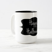 Happy Halloween Zweifarbige Tasse (Vorderseite Links)