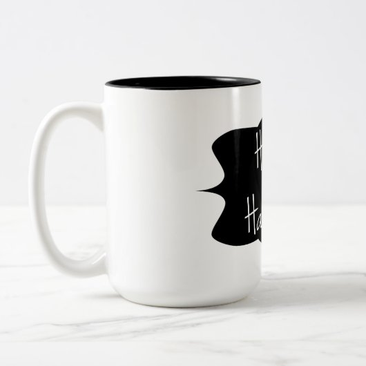 Happy Halloween Zweifarbige Tasse (Links)