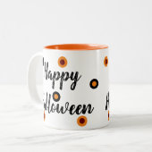 Happy Halloween :-) Zweifarbige Tasse (Vorderseite Links)