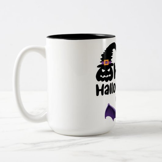 Happy Halloween Zweifarbige Tasse (Links)