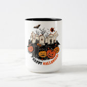 Happy Halloween Zweifarbige Tasse (Mittel)