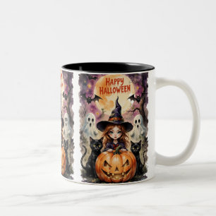 Happy Halloween Zweifarbige Tasse
