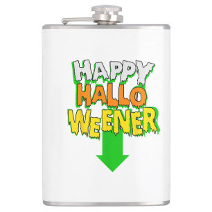 Happy Halloweener Funny Halloween Flachmann