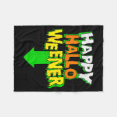 Happy Halloweener _ Funny Halloween Fleecedecke (Vorderseite (Horizontal))