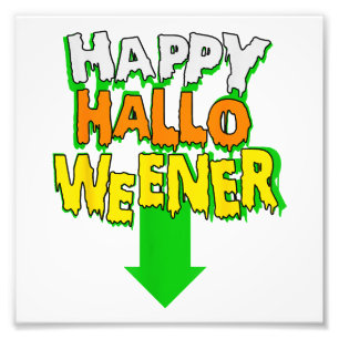 Happy Halloweener Funny Halloween Fotodruck