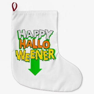 Happy Halloweener Funny Halloween Großer Weihnachtsstrumpf
