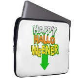 Happy Halloweener Funny Halloween Laptopschutzhülle (Vorne Rechts)