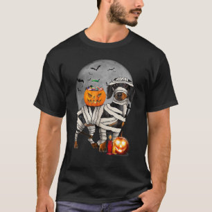 Happy Halloweenie Dachshund Mummy Doxie Dog Hallow T-Shirt