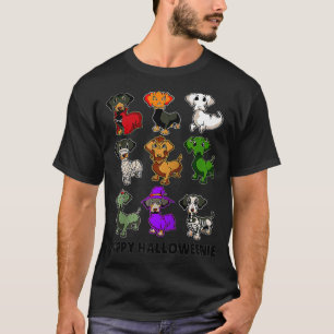 Happy Halloweenie Dackel Dackel Halloween G T-Shirt