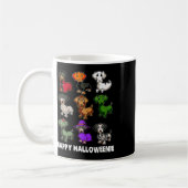 Happy Halloweenie Dackel Dackel Halloween Gi Kaffeetasse (Links)