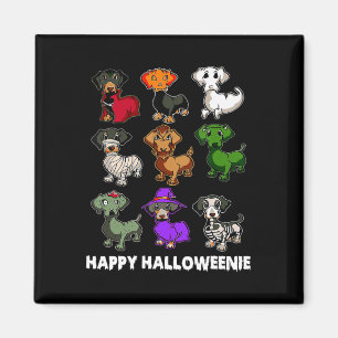 Happy Halloweenie Dackel Dackel Halloween Gi Magnet