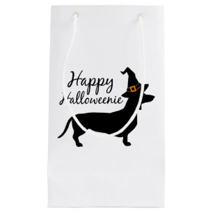 Happy Halloweenie Dackel Hund Halloween HexenWi Kleine Geschenktüte