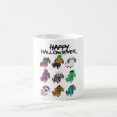 Happy Halloweenie T-Shirt Halloween Dackel Hunde I Kaffeetasse (Mittel)