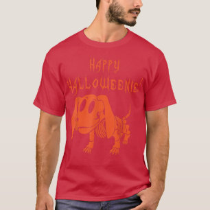 Happy Halloweenie Wiener Dog Dachshund Lovers Hall T-Shirt