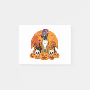 Happy Halloweiner Boxer Halloween Dog Post-it Klebezettel