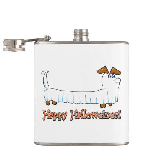Happy-Halloweiner Flachmann (Geöffnet)
