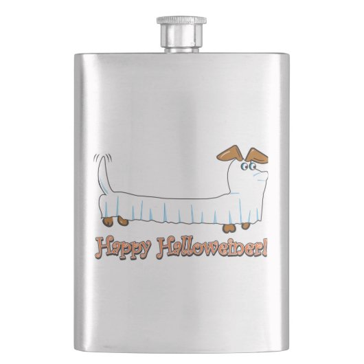 Happy-Halloweiner Flachmann (Vorderseite)