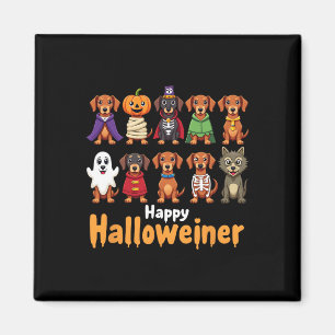 Happy Halloweiner Funny Halloween Hundeliebhaber H Magnet