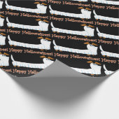 Happy-Halloweiner Geschenkpapier (Ecke)