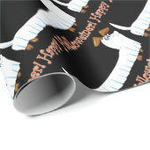 Happy-Halloweiner Geschenkpapier (Rolleneckpunkt)