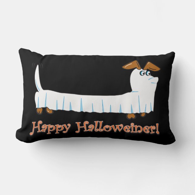 Happy-Halloweiner Lendenkissen (Vorderseite)
