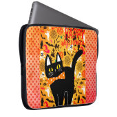 Happy Hallowen und Black Cat Electronics Bag Laptopschutzhülle (Vorne Rechts)
