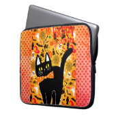 Happy Hallowen und Black Cat Electronics Bag Laptopschutzhülle (Vorderseite Links)
