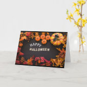 *HAPPY HALLOWEWEE UND BOO FÜR SIE** KARTE (Gelbe Blume)