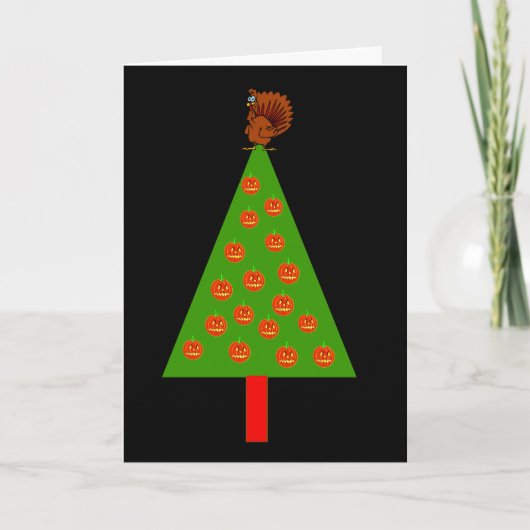 HAPPY HALLOWGIVEMAS FEIERTAGSKARTE (Vorderseite)