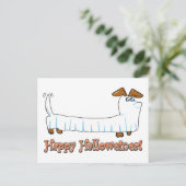 Happy Hallowiener Postkarte (Stehend Vorderseite)