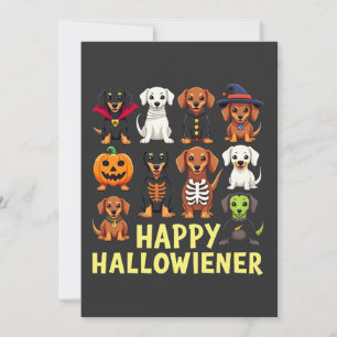 Happy Hallowiener Spooky Halloween Hund Weiner Save The Date