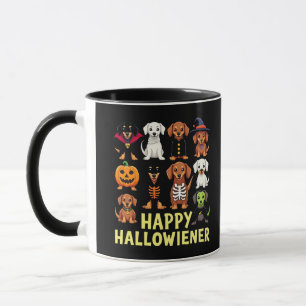 Happy Hallowiener Spooky Halloween Hund Weiner Tasse