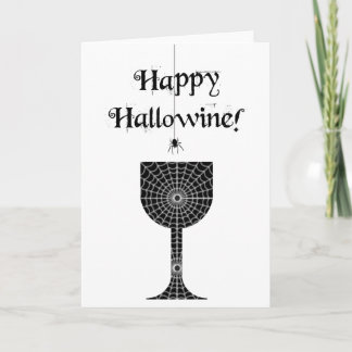 Happy Hallowine Halloween Card Karte