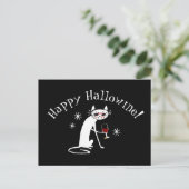 Happy Hallowine! Halloween Wine Pub Postkarte (Stehend Vorderseite)