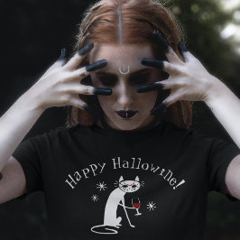 Happy Hallowine! Halloween Wine Pub T-Shirt