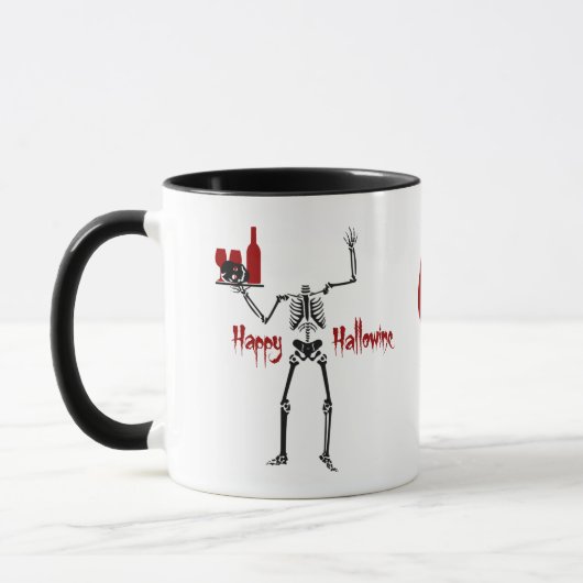 Happy Hallowine Headless Skelett Tasse (Links)