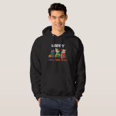 Happy HallowThanksMas Christmas Thanksgiving Hallo Hoodie (Vorne ganz)