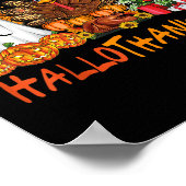 Happy Hallowthanksmas Fall Weihnachtsfeiertag Poster (Ecke)