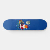 "HAPPY HALLOWTHANKSMAS" lustiges Weihnachtsgeschen Skateboard (Horizontal)