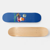 "HAPPY HALLOWTHANKSMAS" lustiges Weihnachtsgeschen Skateboard (Horizontal)